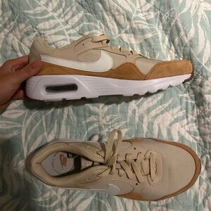 Nike Tan and Cream Athletic Shoes